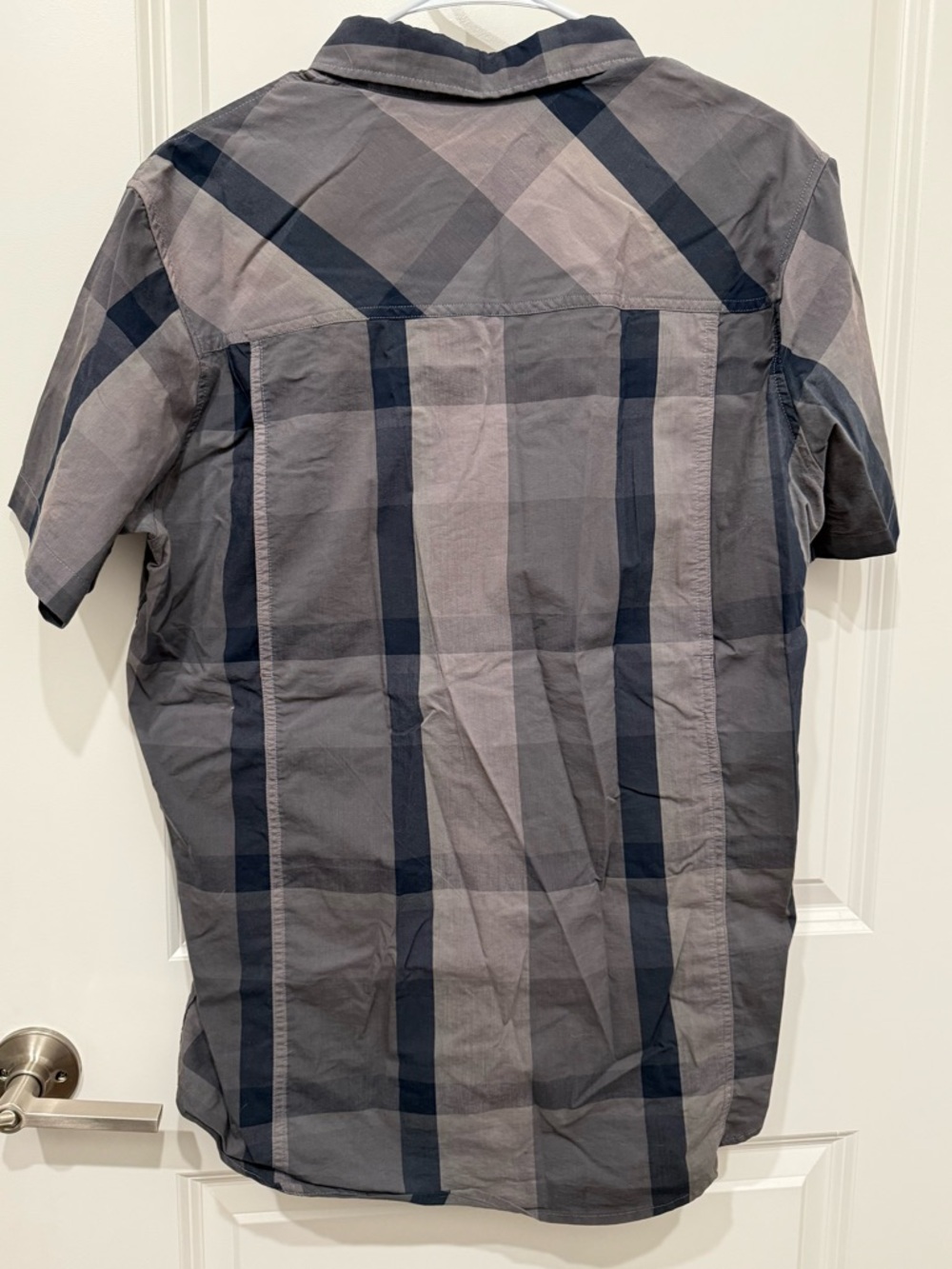 Men's Red Bull Grey Plaid Casual Shirt - Picture 10 of 13